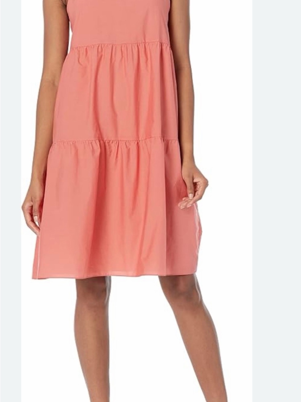 Theory Coral Tiered Summer Dress